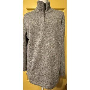 Wrangler‎ Authentics Pullover Heather Sweatshirt Gray 1/4 Zip Gorpcore